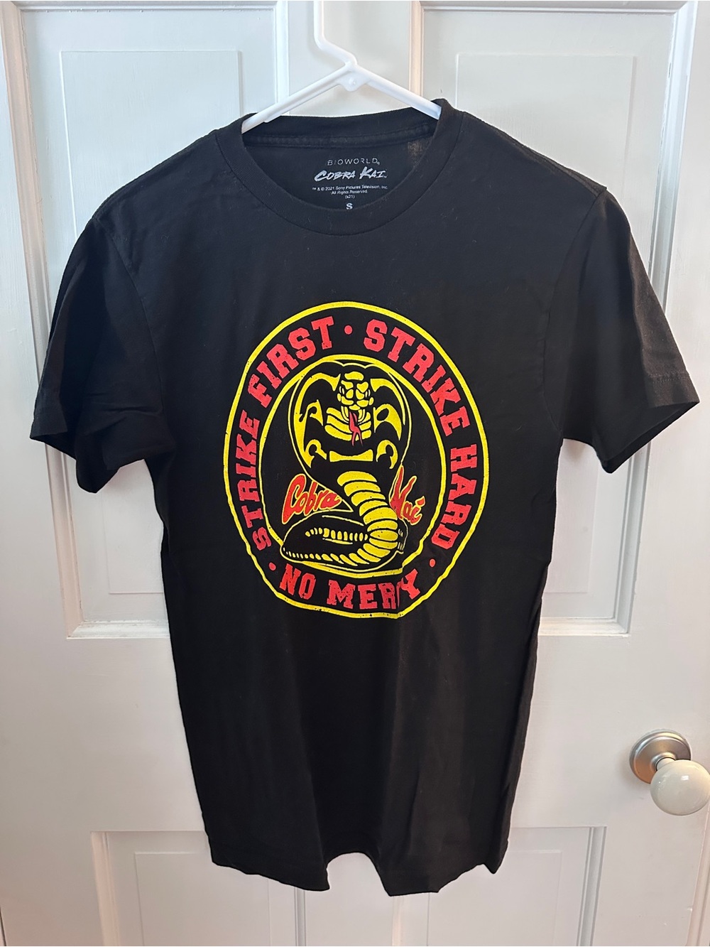 Bioworld Black Cobra Kai Strike First Graphic Tee